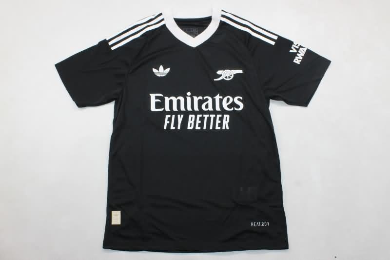 Thailand Quality(AAA) 24/25 Arsenal Goalkeeper Black Soccer Jersey