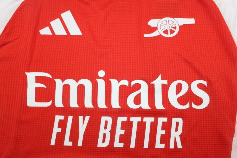 Thailand Quality(AAA) 24/25 Arsenal Home Long Sleeve Soccer Jersey (Player)