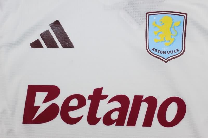 Thailand Quality(AAA) 24/25 Aston Villa Away Soccer Jersey (Player)