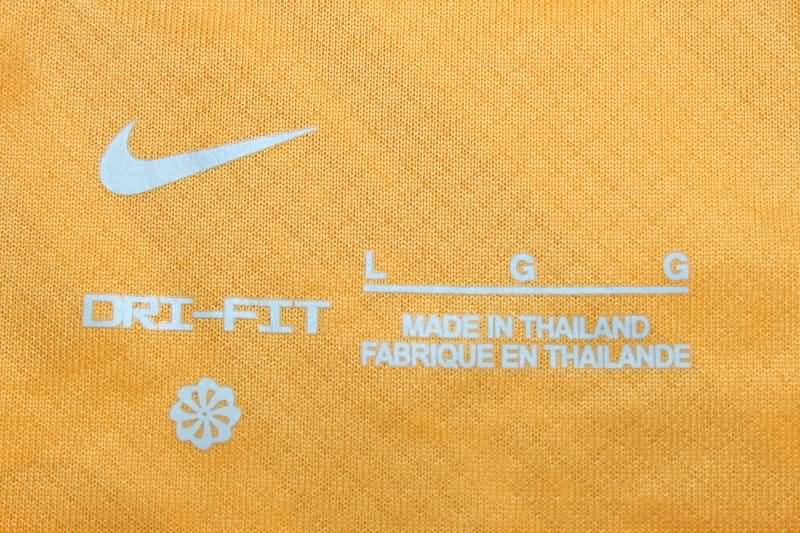 Thailand Quality(AAA) 24/25 Atletico Madrid Goalkeeper Orange Soccer Jersey