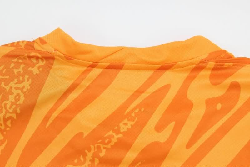 Thailand Quality(AAA) 24/25 Atletico Madrid Goalkeeper Orange Soccer Jersey