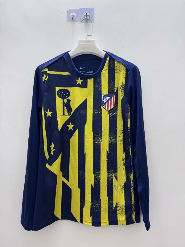 Thailand Quality(AAA) 24/25 Atletico Madrid Training Long Sleeve Soccer Jersey