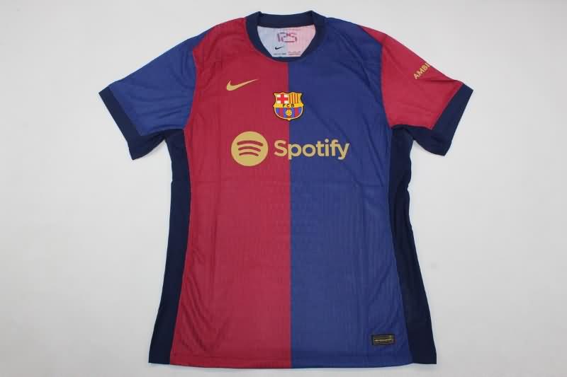 Thailand Quality(AAA) 24/25 Barcelona Home Soccer Jersey (Player)