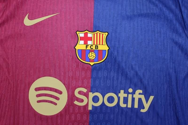 Thailand Quality(AAA) 24/25 Barcelona Home Soccer Jersey (Player)