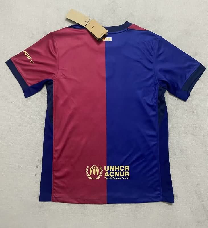 Thailand Quality(AAA) 24/25 Barcelona Home Soccer Jersey Sponsor 05