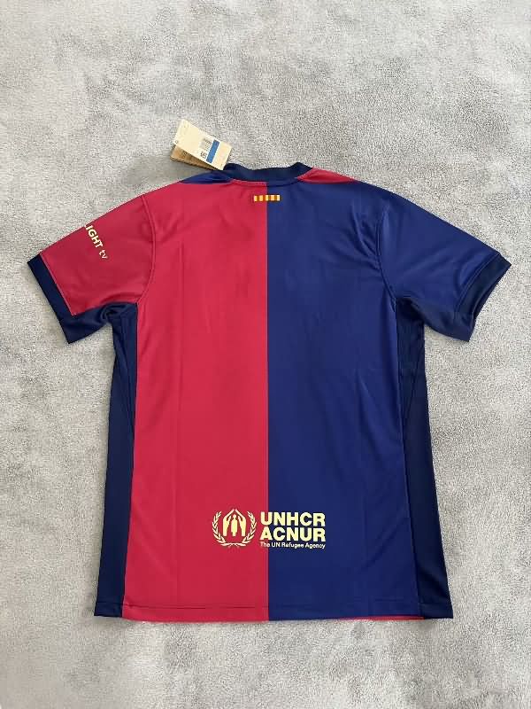 Thailand Quality(AAA) 24/25 Barcelona Home Soccer Jersey Sponsor 06