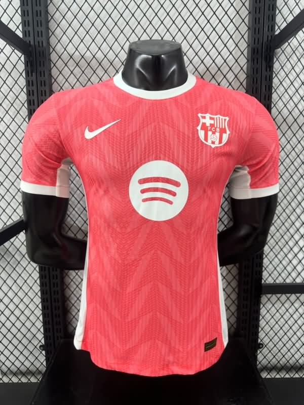 Thailand Quality(AAA) 24/25 Barcelona Pink Soccer Jersey (Player)