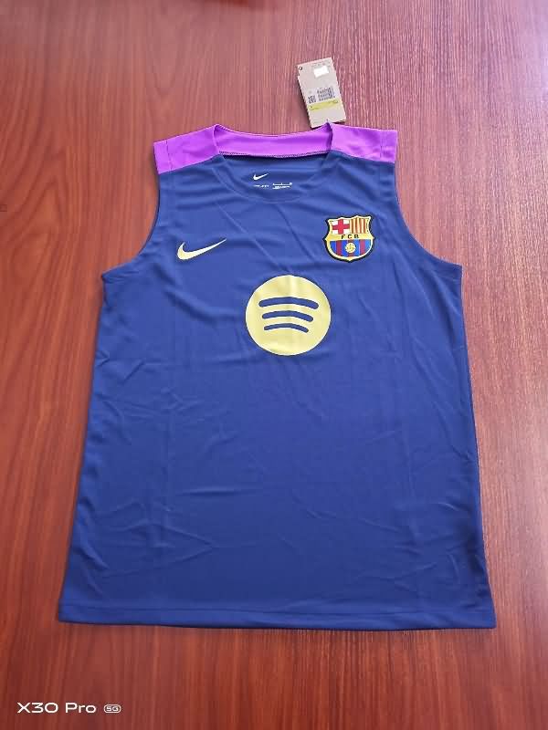 Thailand Quality(AAA) 24/25 Barcelona Training Vest Soccer Jersey 03