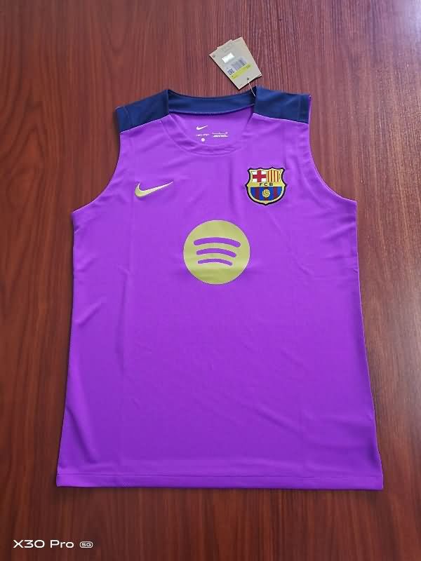 Thailand Quality(AAA) 24/25 Barcelona Training Vest Soccer Jersey 04