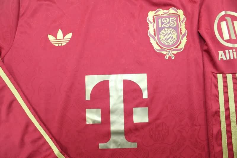 Thailand Quality(AAA) 125th Bayern Munich Anniversary Long Sleeve Soccer Jersey (Player)