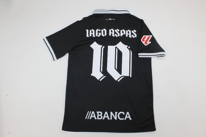 Thailand Quality(AAA) 100th Celta Anniversary Black Soccer Jersey