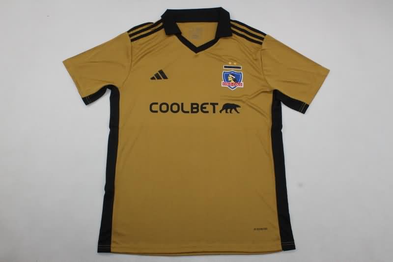 Thailand Quality(AAA) 2024 Colo Colo Gold Soccer Jersey