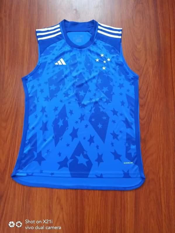 Thailand Quality(AAA) 2024 Cruzeiro Training Vest Soccer Jersey