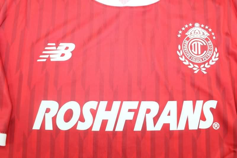 Thailand Quality(AAA) 24/25 Deportivo Toluca Home Soccer Jersey