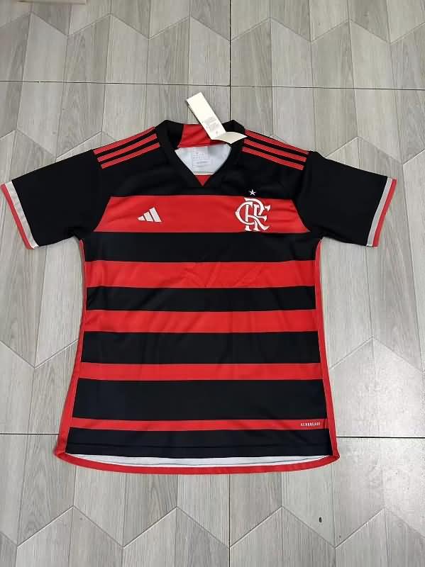 Thailand Quality(AAA) 2024 Flamengo Home Soccer Jersey