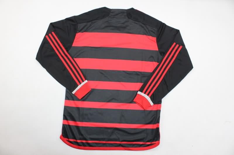 Thailand Quality(AAA) 2024 Flamengo Home Long Sleeve Soccer Jersey