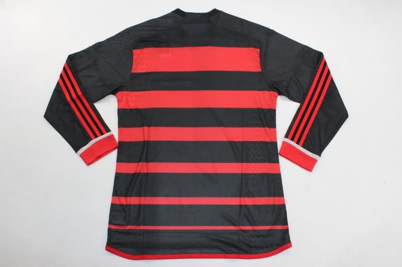 Thailand Quality(AAA) 2024 Flamengo Home Long Sleeve Soccer Jersey (Player)