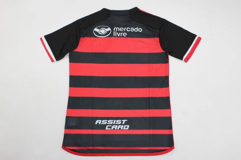 Thailand Quality(AAA) 2024 Flamengo Home Soccer Jersey Sponsor