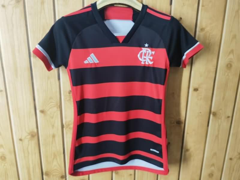 Thailand Quality(AAA) 2024 Flamengo Home Women Soccer Jersey