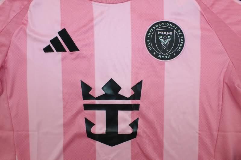 Thailand Quality(AAA) 2025 Inter Miami Home Soccer Jersey