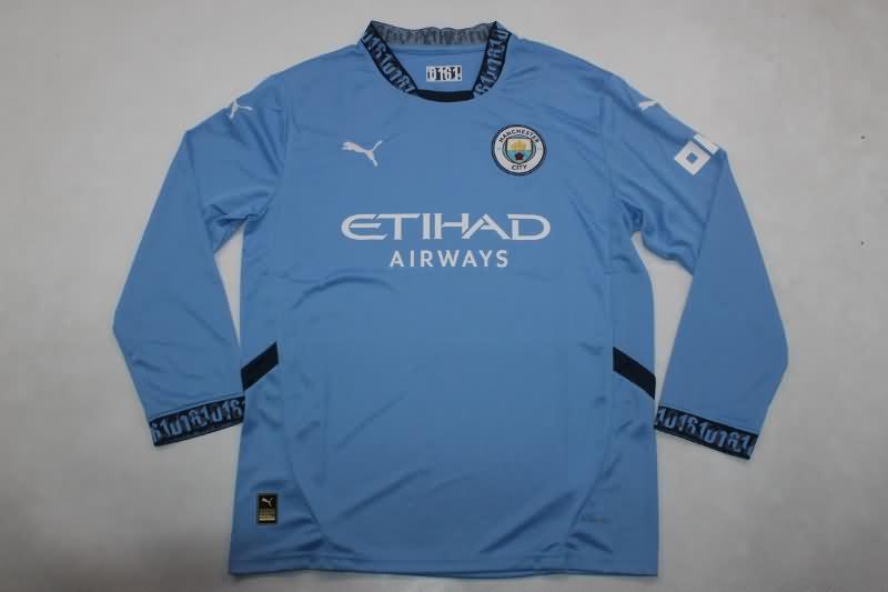 Thailand Quality(AAA) 24/25 Manchester City Home Long Sleeve Soccer Jersey