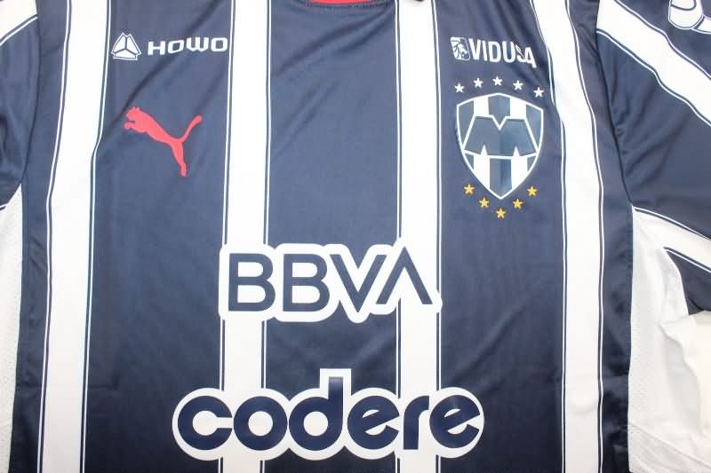 Thailand Quality(AAA) 24/25 Monterrey Home Long Sleeve Soccer Jersey (Player)