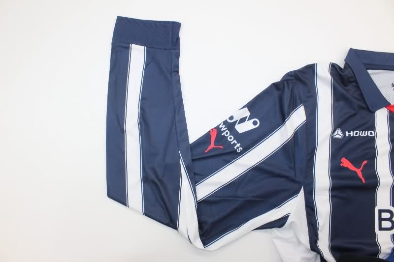 Thailand Quality(AAA) 24/25 Monterrey Home Long Sleeve Soccer Jersey (Player)