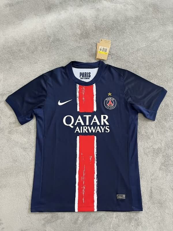 Thailand Quality(AAA) 2025 Paris St Germain Home Champion Special Soccer Jersey