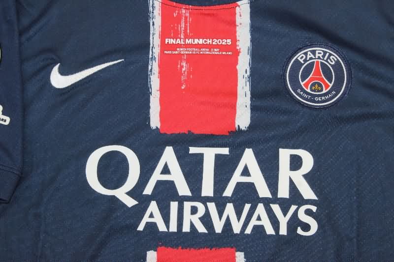 Thailand Quality(AAA) 24/25 Paris St Germain UCL Final Home Soccer Jersey