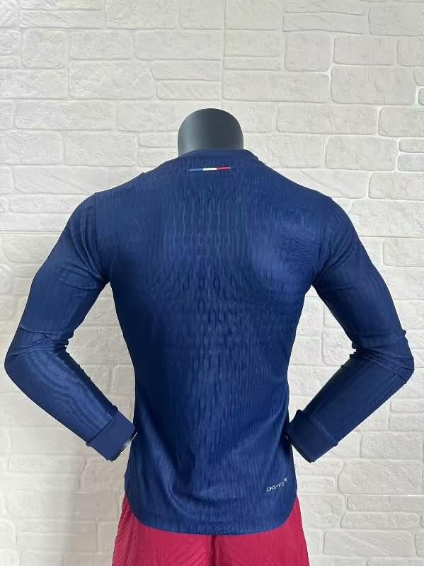 Thailand Quality(AAA) 24/25 Paris St Germain Home Long Sleeve Soccer Jersey (Player)