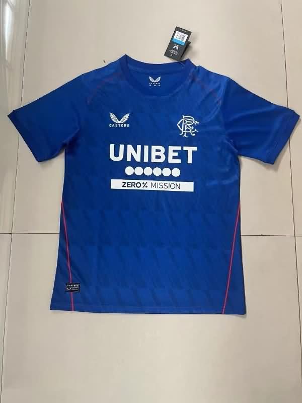 Thailand Quality(AAA) 24/25 Rangers Home Soccer Jersey