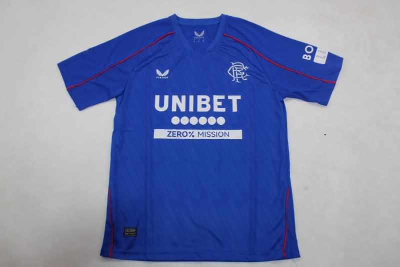 Thailand Quality(AAA) 24/25 Rangers Home Soccer Jersey