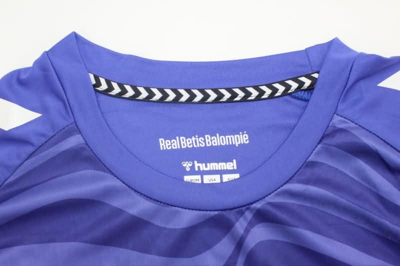 Thailand Quality(AAA) 24/25 Real Betis Goalkeeper Blue Soccer Jersey