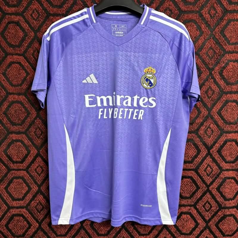 Thailand Quality(AAA) 24/25 Real Madrid Away Soccer Jersey (Leaked)