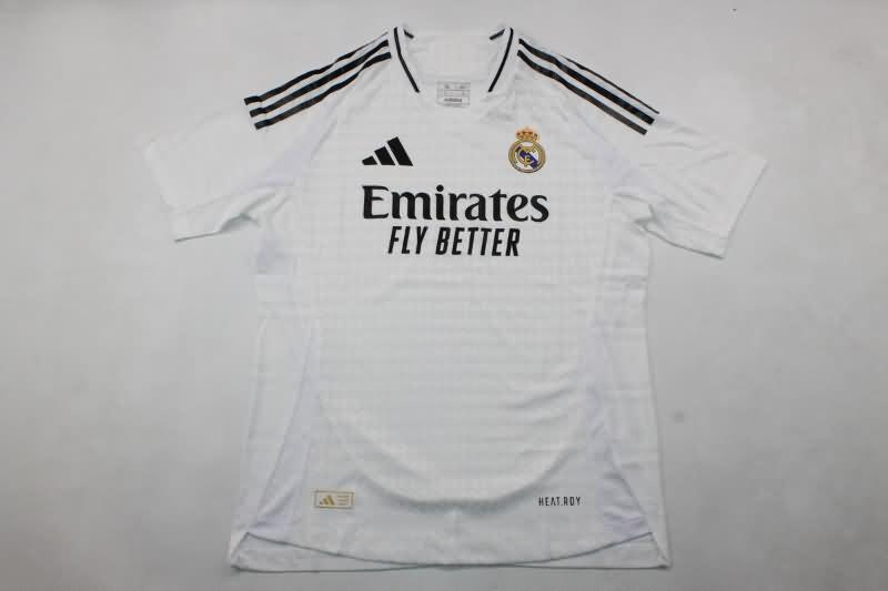 Thailand Quality(AAA) 24/25 Real Madrid Home Soccer Jersey (Player)