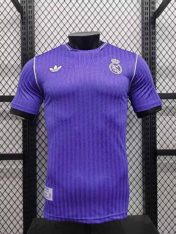 Thailand Quality(AAA) 24/25 Real Madrid Purple Soccer Jersey (Player)