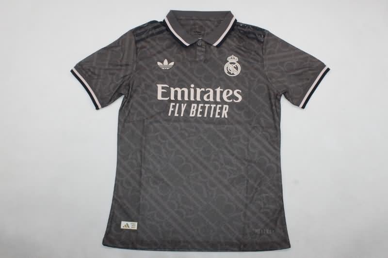 Thailand Quality(AAA) 24/25 Real Madrid Third Soccer Jersey (Player) Leaked