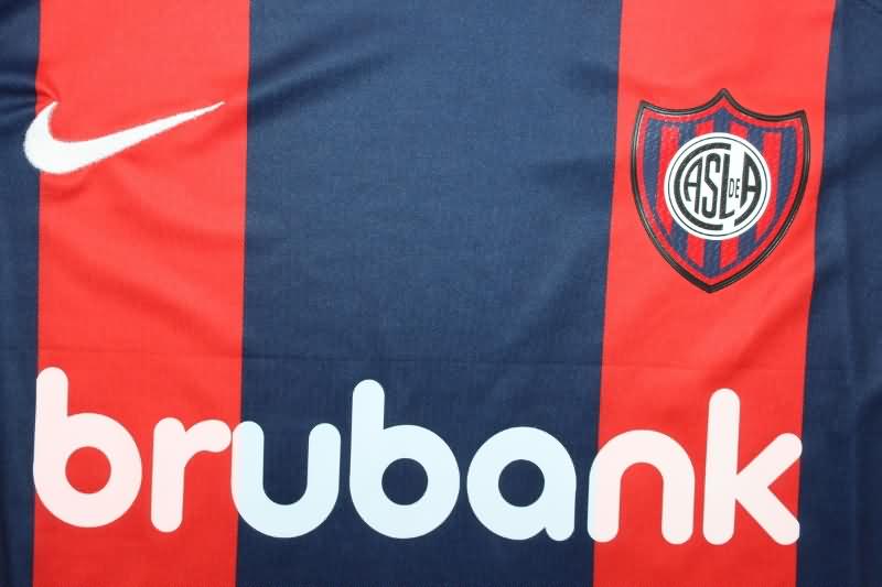 Thailand Quality(AAA) 24/25 San Lorenzo Home Soccer Jersey