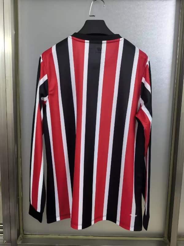 Thailand Quality(AAA) 2024 Sao Paulo Away Long Sleeve Soccer Jersey