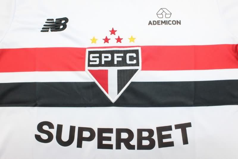 Thailand Quality(AAA) 2024 Sao Paulo Home Soccer Jersey
