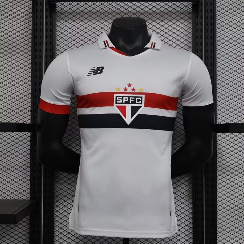 Thailand Quality(AAA) 2024 Sao Paulo Home Soccer Jersey (Player)
