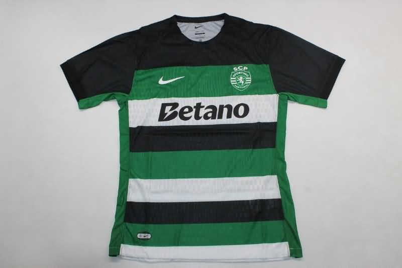 Thailand Quality(AAA) 24/25 Sporting Lisbon Home Soccer Jersey (Player)