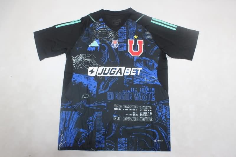 Thailand Quality(AAA) 2024 Universidad Chile Goalkeeper Black Soccer Jersey