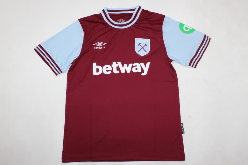 Thailand Quality(AAA) 24/25 West Ham Home Soccer Jersey