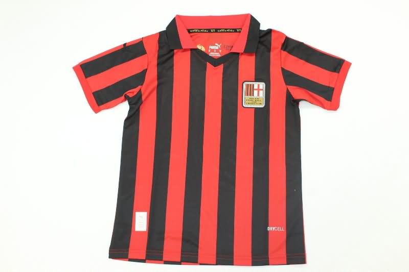 125th AC Milan Anniversary Kids Soccer Jersey And Shorts