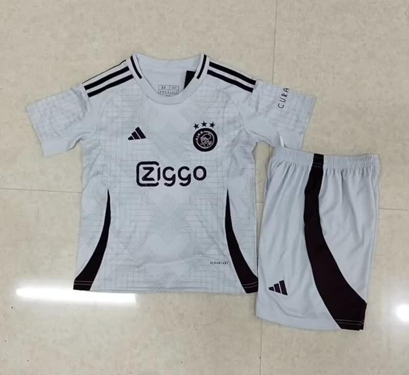24/25 Ajax Third Kids Soccer Jersey And Shorts