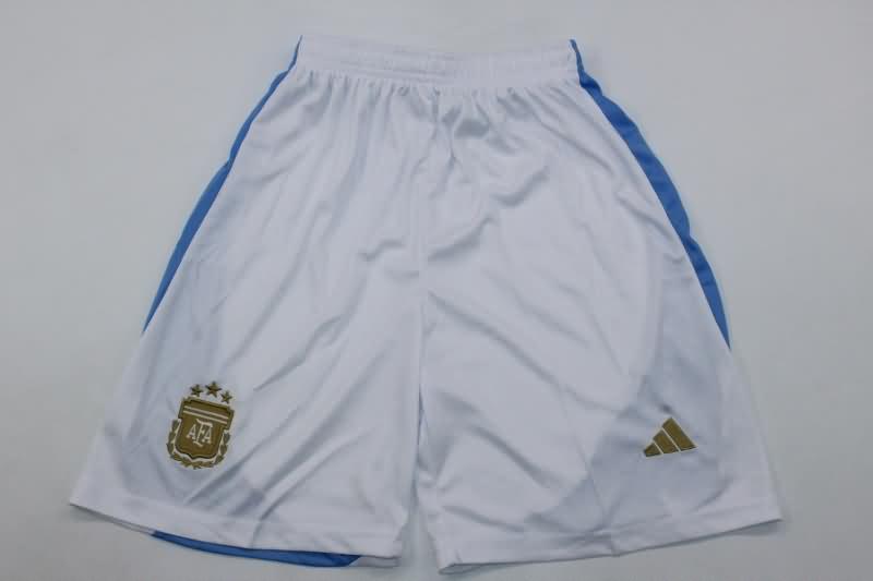 2024 Argentina Copa America Home Kids Soccer Jersey And Shorts