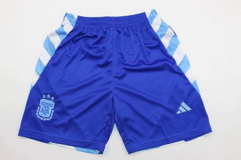 2024 Argentina Copa America Away Kids Soccer Jersey And Shorts