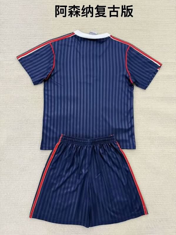 24/25 Arsenal Dark Blue Kids Soccer Jersey And Shorts
