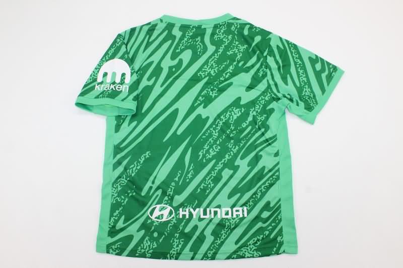24/25 Atletico Madrid Goalkeeper Green Kids Soccer Jersey And Shorts